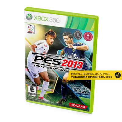 PES 2013 Pro Evolution Soccer (Xbox 360, б/у, рус., множ. царап. устанавливается на 100%)