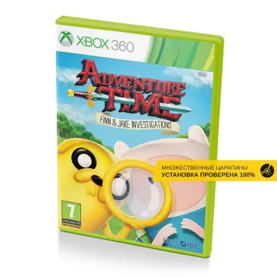Adventure Time Finn and Jake Investigations (Xbox 360, б/у, множ.царап., устанавливается на 100%)