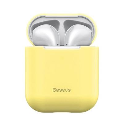 Чехол для AirPods Baseus Ultrathin Series Silica Gel Protector for Airpods 1/2 Yellow WIAPPOD-BZ0Y