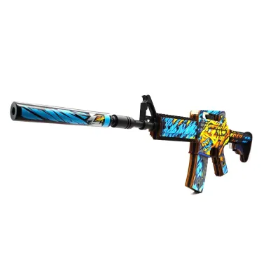 Деревянный автомат M4A1-S Год Тигра (резинкострел) Mod.2 EcoToys
