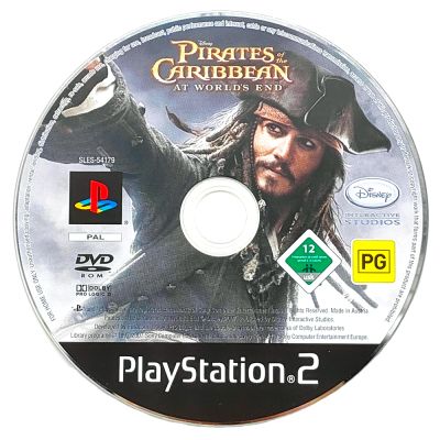 Pirates of the Caribbean - At Worlds End (PS2, б/у, без обложки)