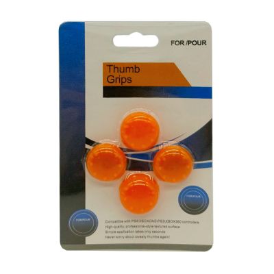 Накладки на стик для геймпада PS4/PS5/Xbox One/X Orange (4 штуки)