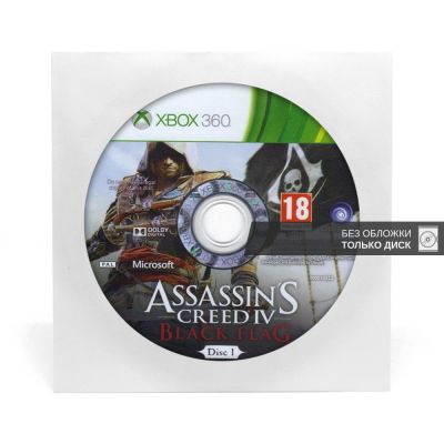Assassins Creed IV (4) Черный флаг (Xbox 360/One/Series, б/у, рус., без обложки)