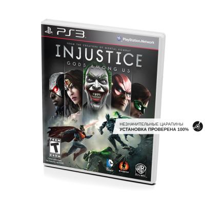 Injustice Gods Among Us (PS3, б/у, рус., незнач.царап., устанавливается на 100%)