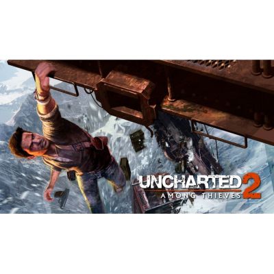 Uncharted 2 Among Thieves Platinum (PS3, б/у, рус., без обложки, множ.царап.)