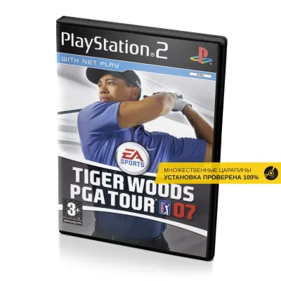 Tiger Woods PGA Tour 07 (PS2, б/у, множ.царап., устанавливается на 100%)