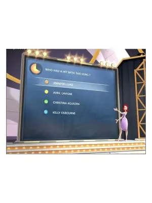 Buzz! The Music Quiz! + 4 Buzz-контроллера (PS2, б/у)