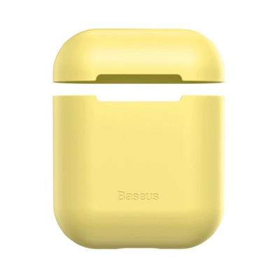 Чехол для AirPods Baseus Ultrathin Series Silica Gel Protector for Airpods 1/2 Yellow WIAPPOD-BZ0Y