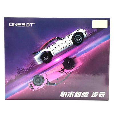 Конструктор ONEBOT Building Blocks Supercar OBJBY61AIQI / 500 деталей / гоночная машина (Blue) CN
