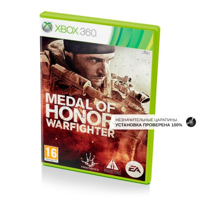 Medal of Honor Warfighter (Xbox 360, б/у, незнач.царап., устанавливается на 100%)