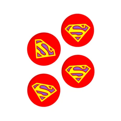 Накладки на стик для геймпада PS4/PS5/Xbox One/X Superman красный (4 штуки) GP5-1611