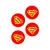 Накладки на стик для геймпада PS4/PS5/Xbox One/X Superman красный (4 штуки) GP5-1611
