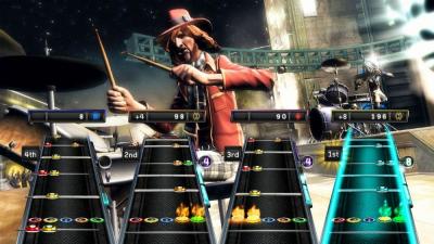 Guitar Hero 5 (Xbox 360, б/у, множ.царап.,устанавливается на 100%)