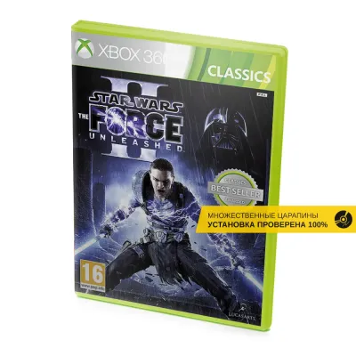 Star Wars The Force Unleashed II Classics (Xbox 360/One/Series, б/у, множ.царап.)