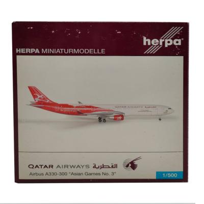 Модель самолета Herpa Wings 507998 Qatar Airways Airbus A330-300 "Asian Games No.3" 1:500