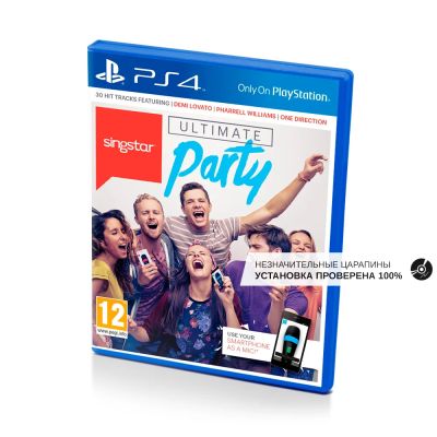 SingStar Короли вечеринок (PS4/PS5, б/у, рус., незнач.царап., устанавливается на 100%)