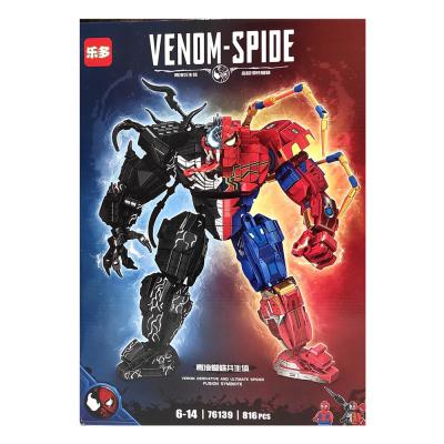 Конструктор Venom-Spide/Веном-Человек-Паук (816 деталей) 76139