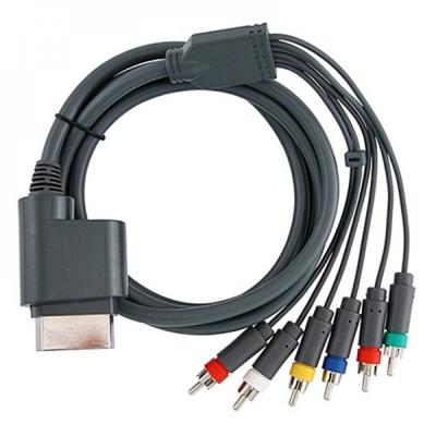 Компонентный AV кабель TV-HDTV для Xbox 360 на 6 тюльпанов до 1080 (X810972-001, X810972-002) (б/у)