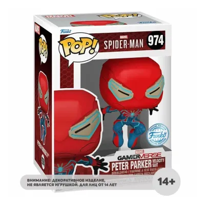 Фигурка Funko POP! Bobble Marvel Games Spider-Man 1 Peter Parker Velocity Suit (Exc) (974) 76676
