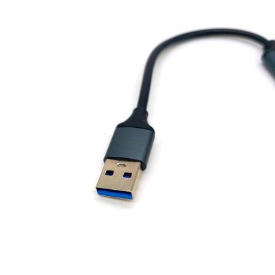 Разветвитель USB (Hub) QC07, 4 порта USB 2.0 (Grey-Black)