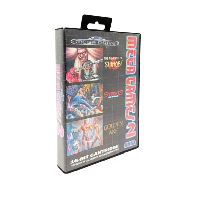 Картридж MegaGames 2 (3 игры) (б/у) в боксе с инструкциями (инст.Golden Axe, Shinobi)