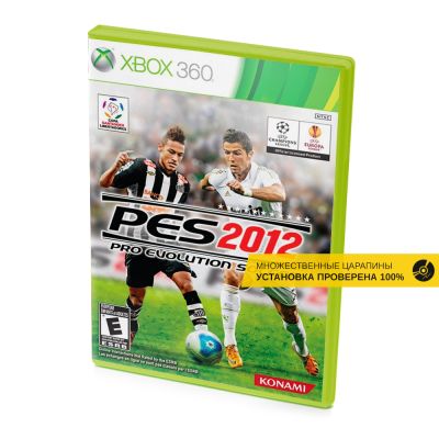 PES 2012 Pro Evolution Soccer (Xbox 360, б/у, рус., множ.царап., устанавливается на 100%)