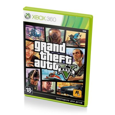Grand Theft Auto V (GTA 5) (Xbox 360, рус.) рус. обложка