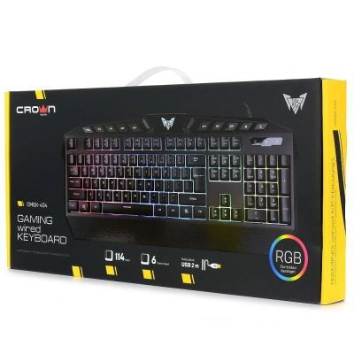 Клавиатура игровая проводная Crown CMGK-404