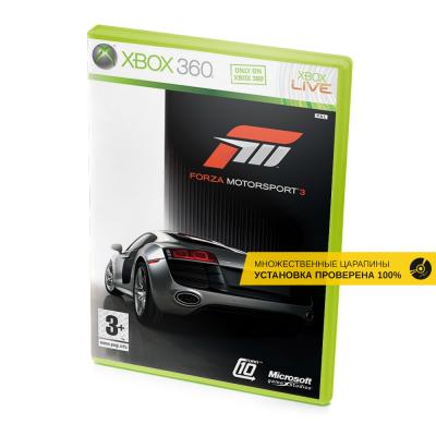 Forza Motorsport 3 (Xbox 360, б/у, рус., множ.царап., устанавливается на 100%)