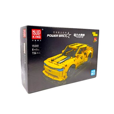 Конструктор Mould King Pull Back Car YellowBuilding Brick (Model 736 деталей) 15081