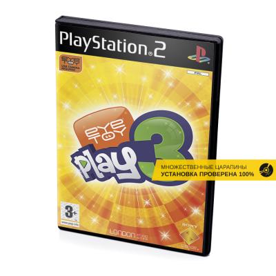EyeToy Play 3 (PS2, б/у, множ.царап., устанавливается на 100%)