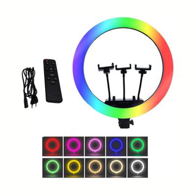 Кольцевая лампа RGB MJ18 (45 см) (Без штатива)
