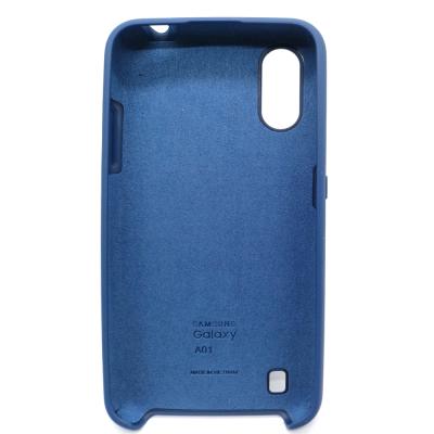 Чехол для Samsung Galaxy A01 (2019) накладка/силикон Silicon Cover цвет №20 (темно-синий)