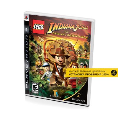 Lego Indiana Jones The Original Adventures (PS3, б/у, множ.царап., устанавливается на 100%)
