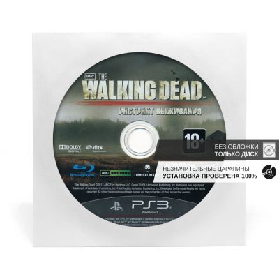 The Walking Dead Инстинкт Выживания (PS3, б/у, рус., без обложки, незнач.царап., уст. на 100%)