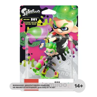 Фигурка Nintendo Amiibo Inkling Boy/Инклинг-мальчик (Neon Green) (Splatoon 2 коллекция)