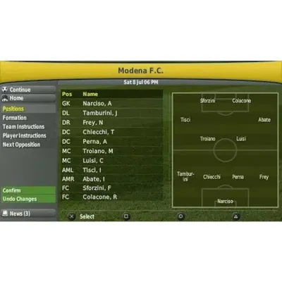 Football Manager Handheld 2007 (PSP)