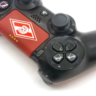 Беспроводной геймпад для PS4 DualShock 4 RAINBO Спартак Красно-черный (б/у)