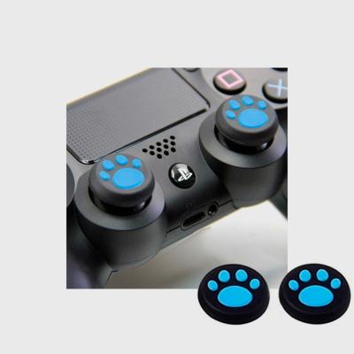 Накладка на стик для джойстиков Dualshock и Xbox (голубая лапа)