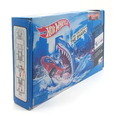 Hot Wheels Track Shark Attack Challenge (HW285) (Машинка + трамплин) трещина у основания трамплина
