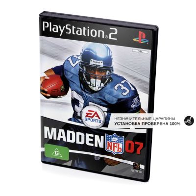 Madden NFL 07 (PS2, б/у, незнач.царап., устанавливается на 100%)