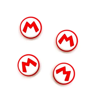 Накладки на стик для геймпада PS4/PS5/Xbox One/X Mario красный (4 штуки) GP5-1611