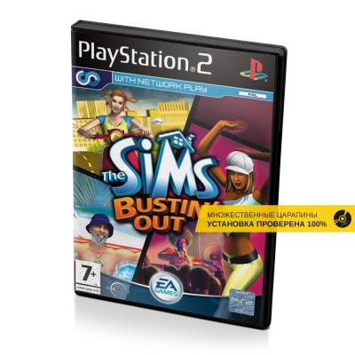 The Sims Bustin Out (PS2, б/у, множ.царап., устанавливается на 100%)