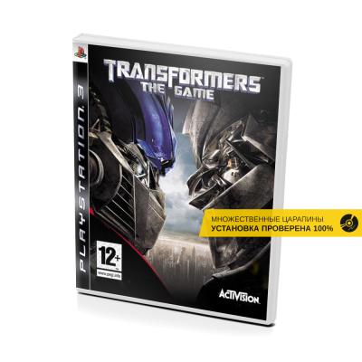 Transformers The Game (PS3, б/у, множ.царап., устанавливается на 100%)