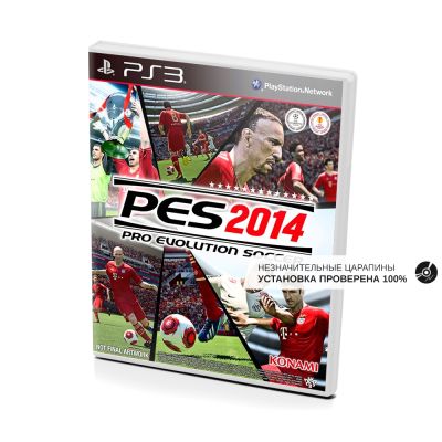 PES 2014 Pro Evolution Soccer (PS3, б/у, рус., незнач.царап.,устанавливается на 100%)