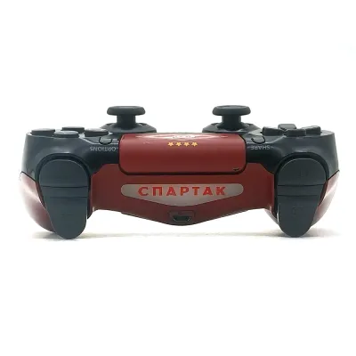 Беспроводной геймпад для PS4 DualShock 4 RAINBO Спартак Красно-черный (б/у)