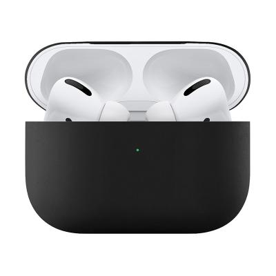 Чехол для Apple Airpods Pro силиконовый (черный) №1