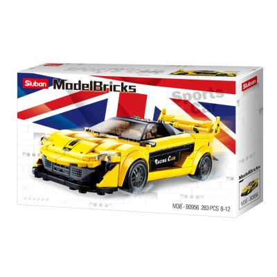 Конструктор Sluban Модельки. Супер гоночный автомобиль (283 деталей) M38-B0956
