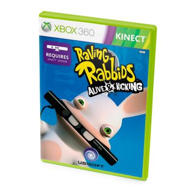 Raving Rabbids Alive & Kicking (Xbox 360, б/у)