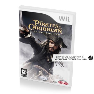 Pirates of the Caribbean At Worlds End (Wii, б/у, незнач.царап., уст. на 100%) (регион PAL)
